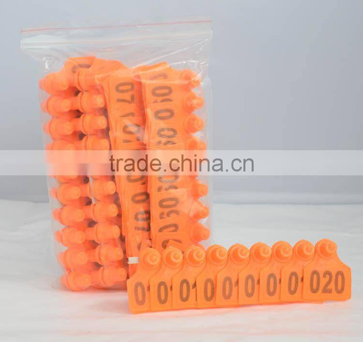 Pig farming equipment plastic ear tags for pigs