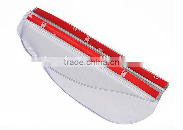 Car rearview mirror rainy stop