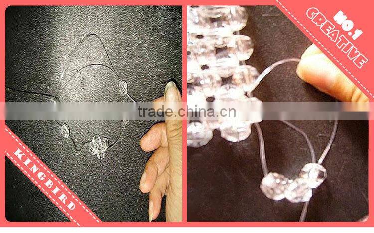 10mm heart-shaped transparent glass bead