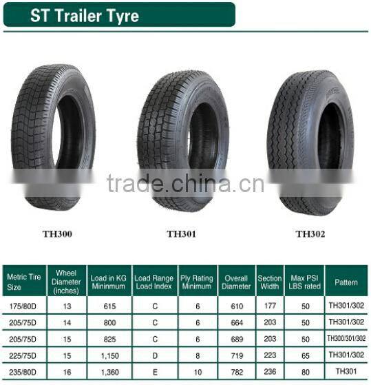 ChineseTyre Manufacturer ST Trailer Tyre ST235/80D16