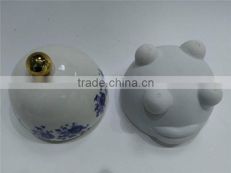 hot sale personalized color glazed decorative porcelain candle jar