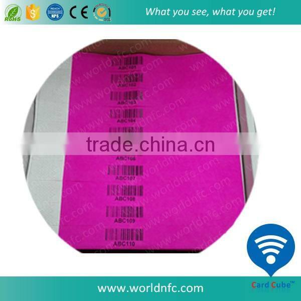 NFC Disposable Paper NTAG213 Wristband for Event