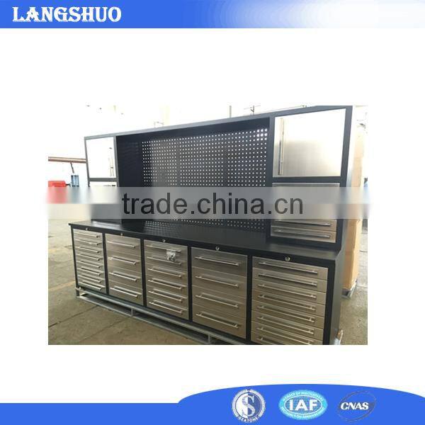 Stainless steel tool storage cabinet, used steel tool box chest with drawers