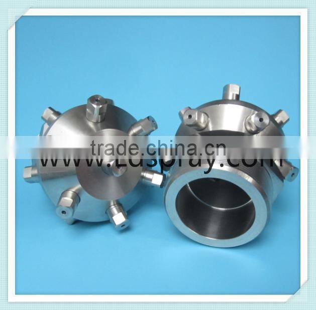 Fixed stable female or male tank bottle clean wash nozzle with 13pcs spray heads