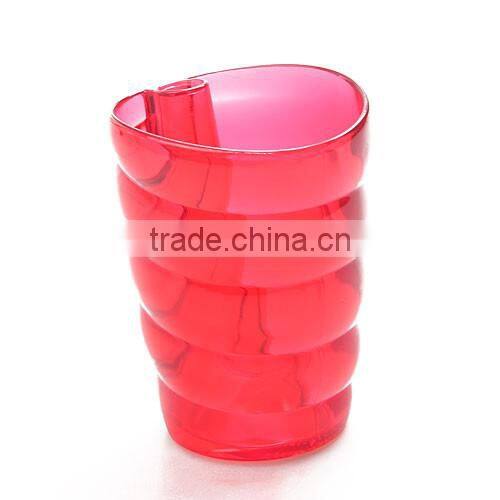 colorful thick candy cups spiral designer tooth mug and toothbrush rack 2 in 1