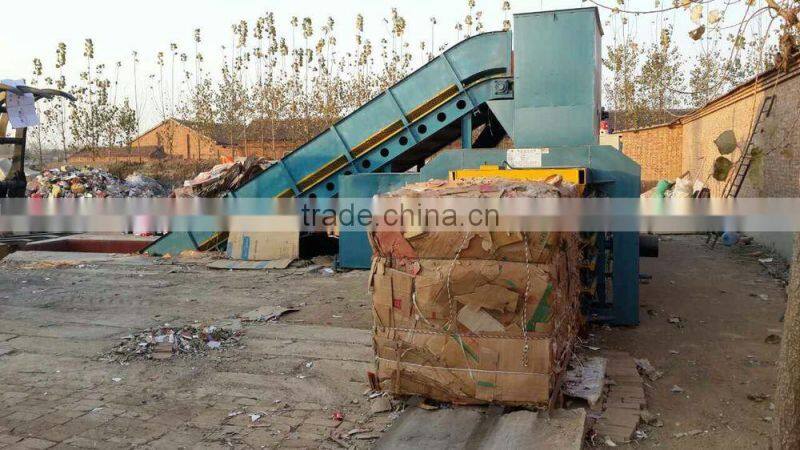 High efficiency and capacity full-automatic hydraulic waste paper baler, cardboard baling press machine YB4-100T