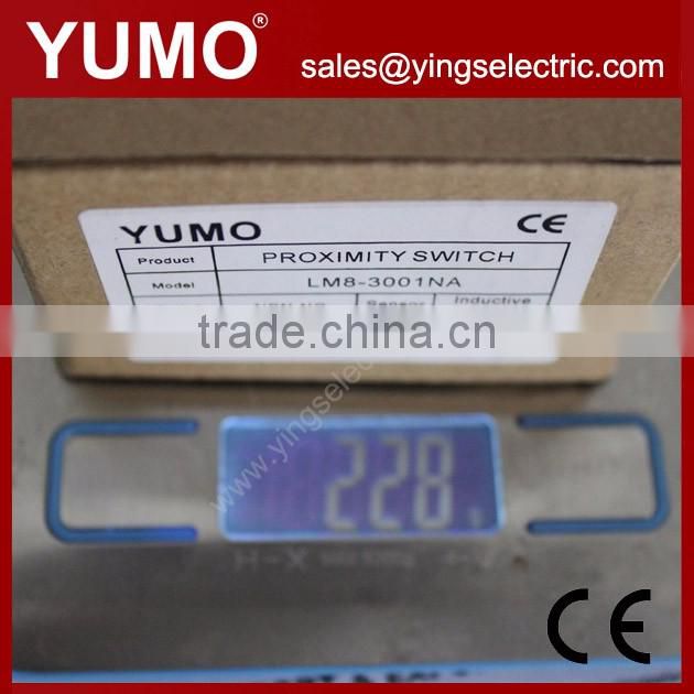 LM8-3001NA M8 sensing distance 1mm NPN NO inductive proximity switch sensor