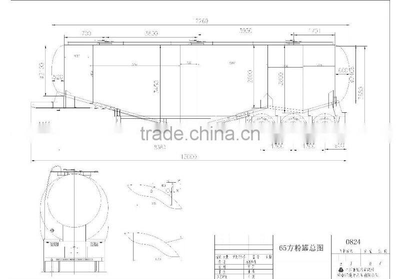 China very Good Quality bulk cement semi trailer