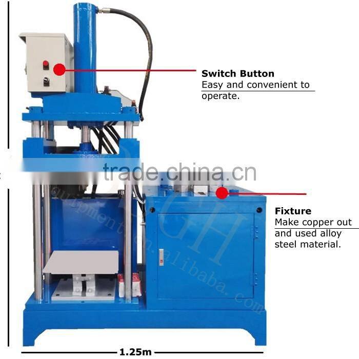 MR-T copper motor cutting machine motor stator recycling machine