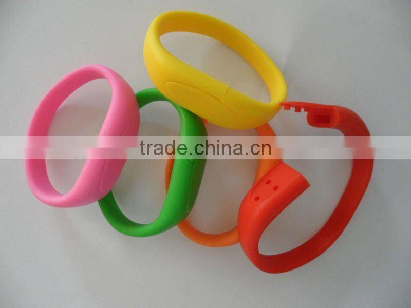 Hot selling ODM Colorful USB Silicone Bracelet