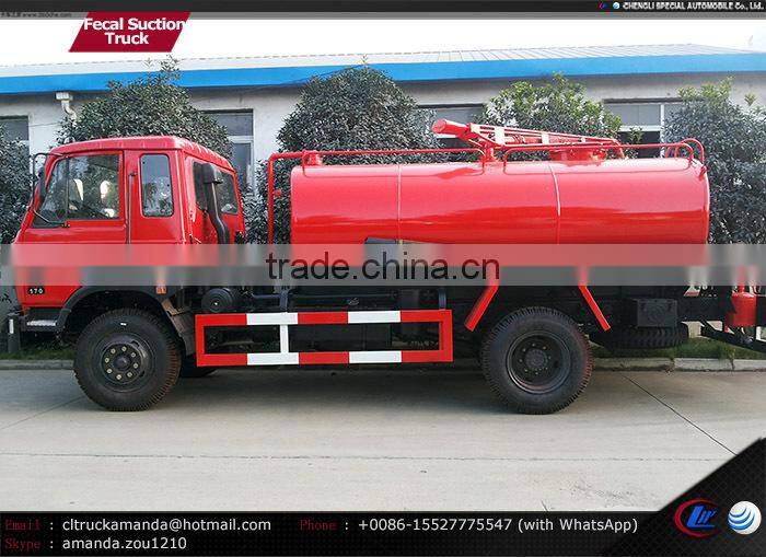 Dongfeng 4*2 170hp heavy duty 7000-8000 liters fecal pump fecal suction fecal truck