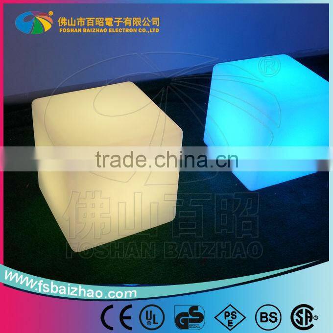 Outdoor LED Light Cube/High Quality RGB cube light/16 color LED cube seat