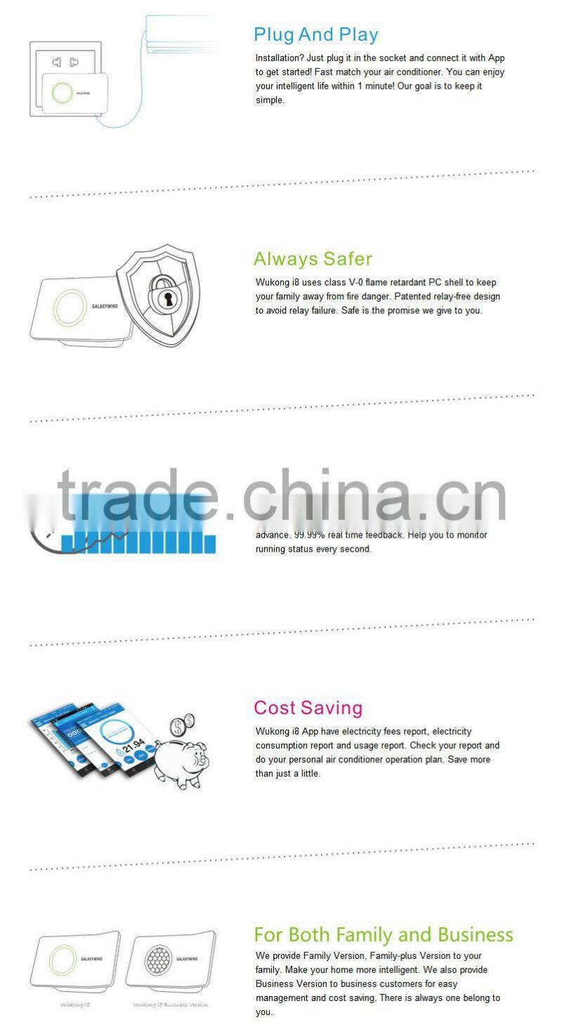 Smart Phone Controlling Smart Power Socket/ Air Conditioner Remote Control, Remote Control for Air Conditioner