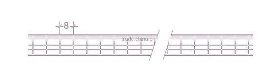 10mm Five Rectangle Structure Transparent Multiwall Polycarbonate Sheet For Greenhouse Heat Insulation Double UV Protector