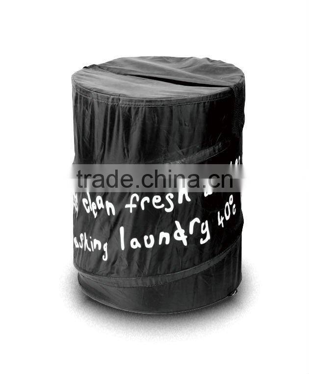 2014 nylon folding storage bin for clloecting toy and dirty clothes