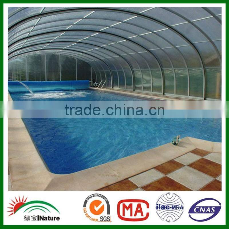 1.5mm clear polycarbonate Solid Sheet 1220*2440mm plastic sheets for swimming pool cover