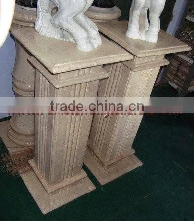 UNIQUE VERONA BEIGE MARBLE PEDESTALS