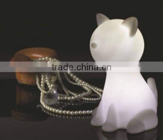 Cats Shaped home goods table lamps with Rainbow Color Changing