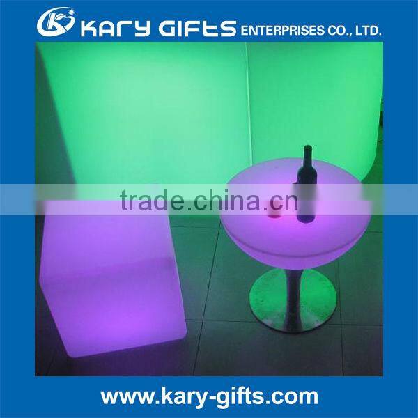 plastic waterproof led lighting party table for indoor outdoor