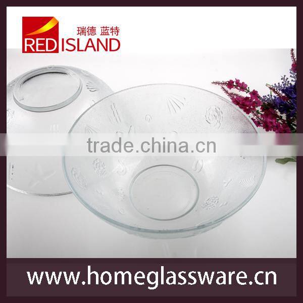 large glass salad bowl soup bowl fruit bowl