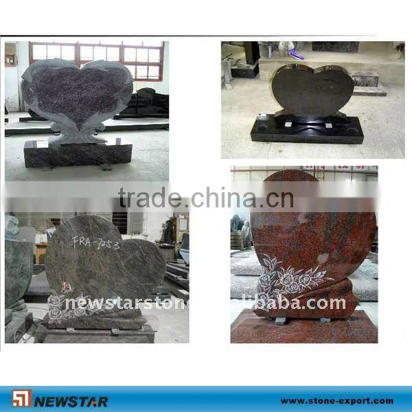 black stone funeral monument