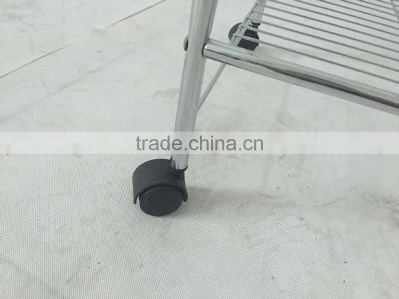 Vivinature new design Laundry Carts Standard Wire Frame Metal Laundry Trolley Hamper