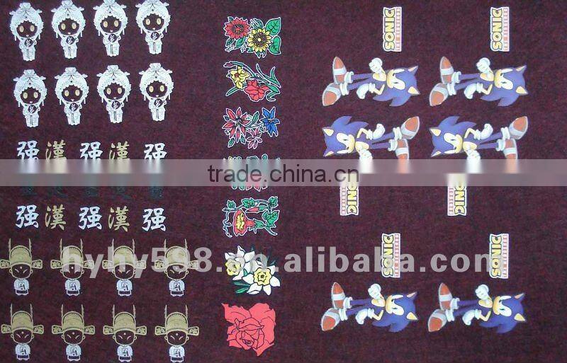 embroidery Christmas object red mat/placemat/felt placemat