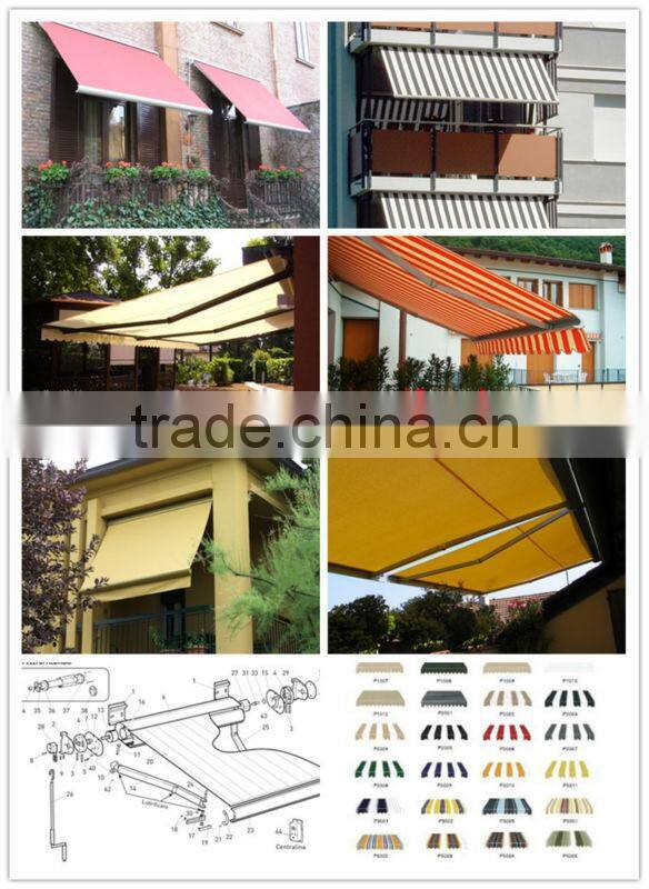 2014 Good Sale Outdoor European Style Aluminium Balcony french style awnings