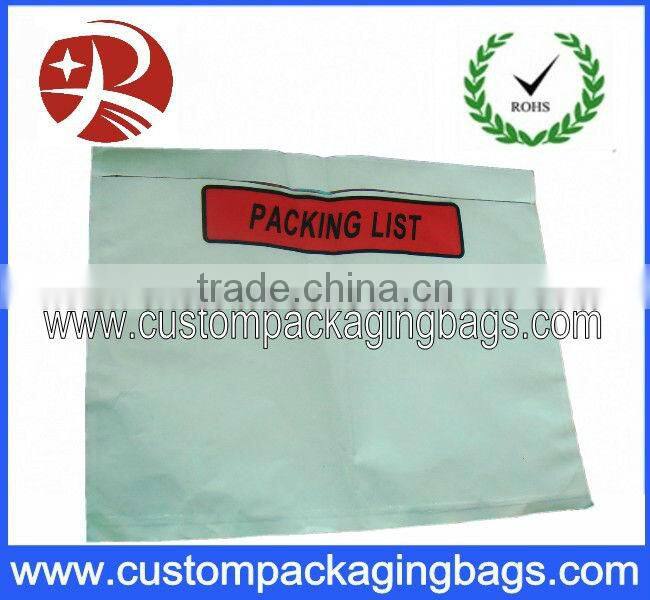 Customized High quality self-adhesive packing list mailing bags