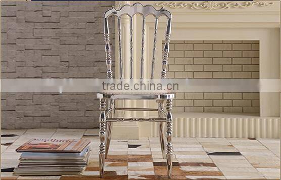 polished silver stainless steel luxury modern chiavari chair LQ-SSC001
