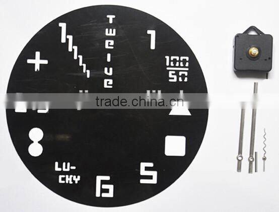 Supply fashion DIY graphics digital clock / wall clock --black