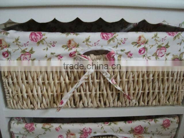 modern furniture/wooden cabinet with maize baskets/wooden chest