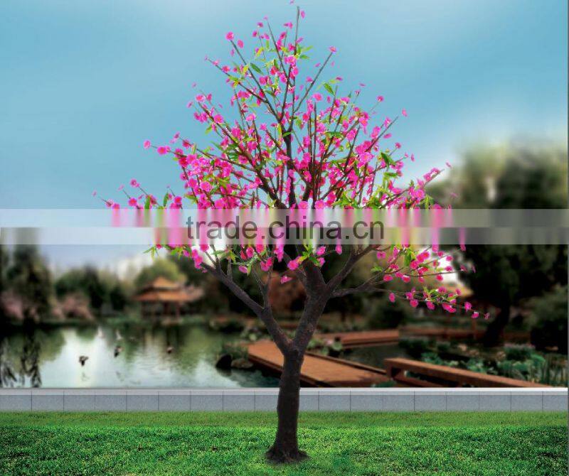 Pink fake light up cherry blossom tree for wedding decor