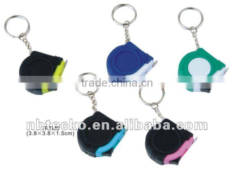Promotion mini one stop tape measure keychain