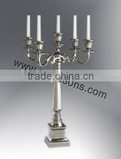 Wedding Candelabra in Silver Finish