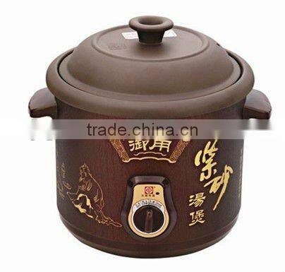 White Clay Ceramic Soup pot with electrity and Healthy certificate