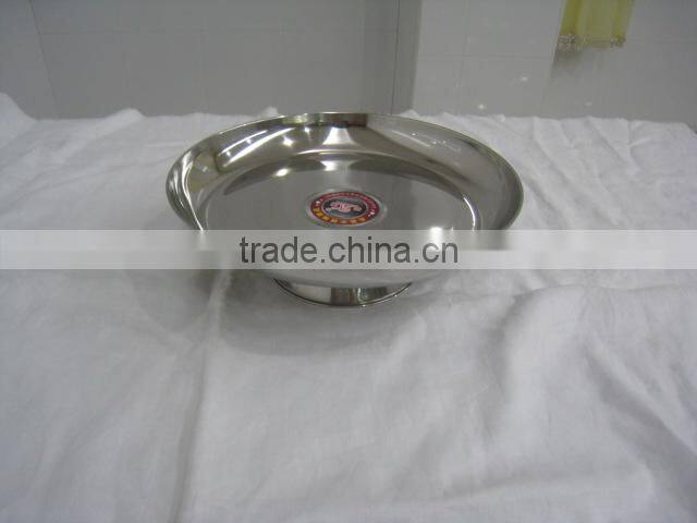 stainless steel shallow plate