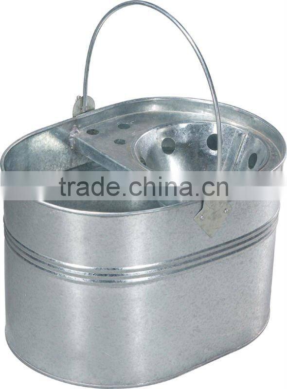 Galvanized Metal Cleaning Mop Bucket