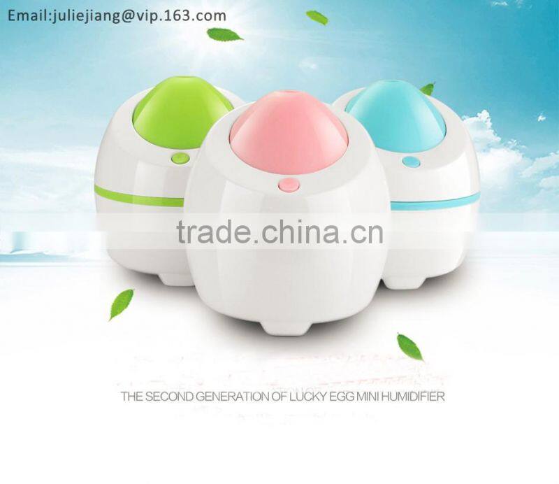 Cool Mist USB Mini Portable Quiet Personal Travel Humidifier with Night Light, Auto Safety Shut-off,Timer function, Adapter & Fi