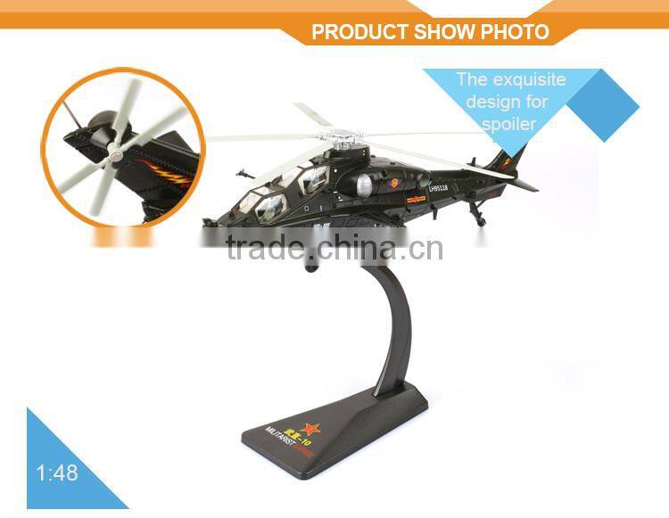 New Design Hot Fashion 1:48 WZ-10th ARM Helicopter Diecast Model Plane Mini Metal Plane for Sale