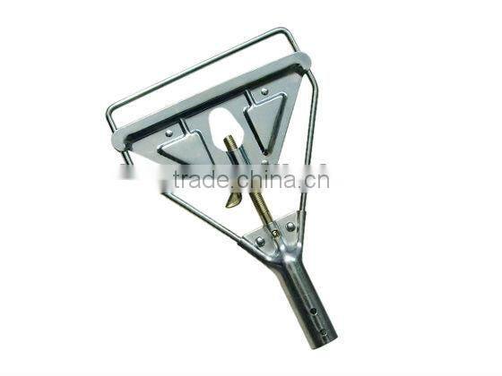 Metal wet mop holder mop gripper without gate
