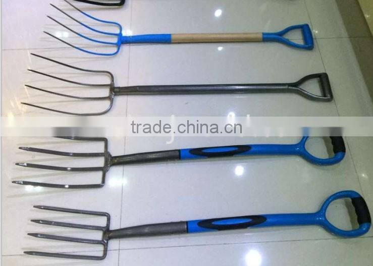 Four tines steel fork, high quality pitchfork