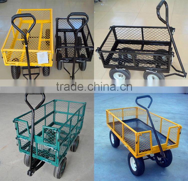 Heavy Duty Garden Tool Wagon with Four Wheels