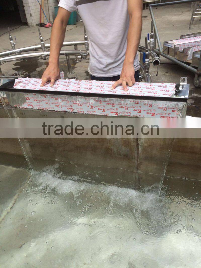 Emaux swimming spa pool LED light water curtain acrylic waterfall