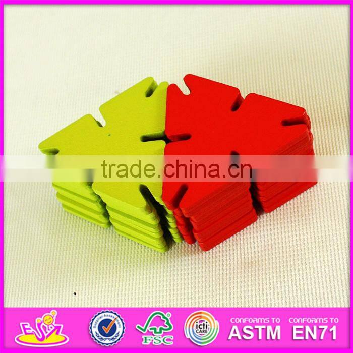 2016 new design children wooden splicing toy, wholesale fashion kids wooden splicing toy W03B055