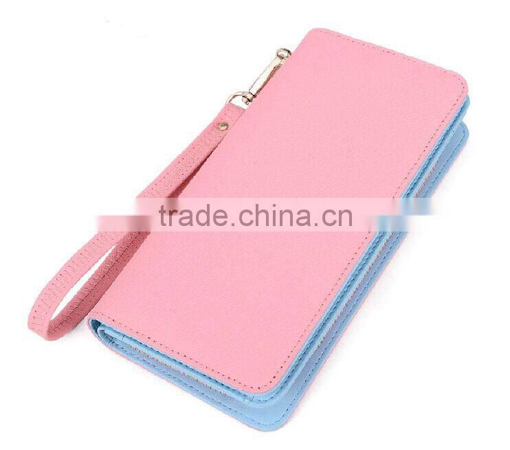 2014 New style leather wallet case for unisex