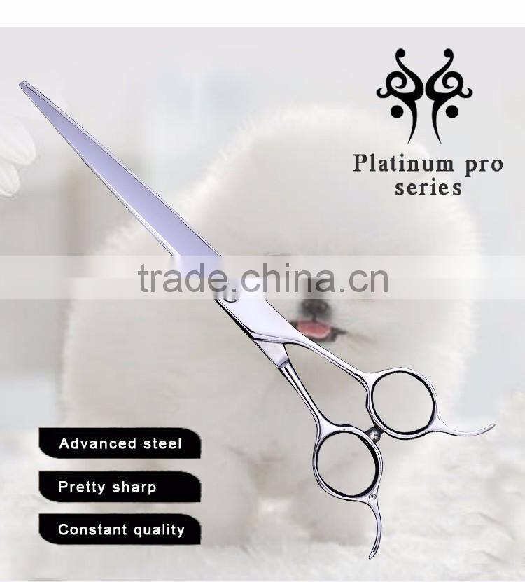 Pet Grooming Shear7 Inch Dog Grooming Straight Scissors for Dogs, 440 Japanese Steel Straight Shears