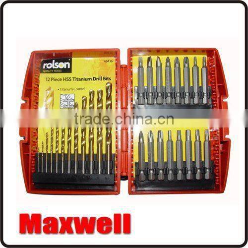 9PC Twist Drill &Wood Drill&Masonry Drill Bit Set