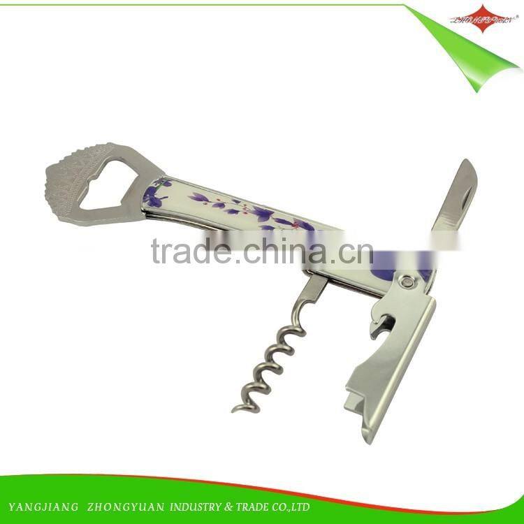 ZY-K1063 Multifunction wine opener corkscrew bottle beer opener