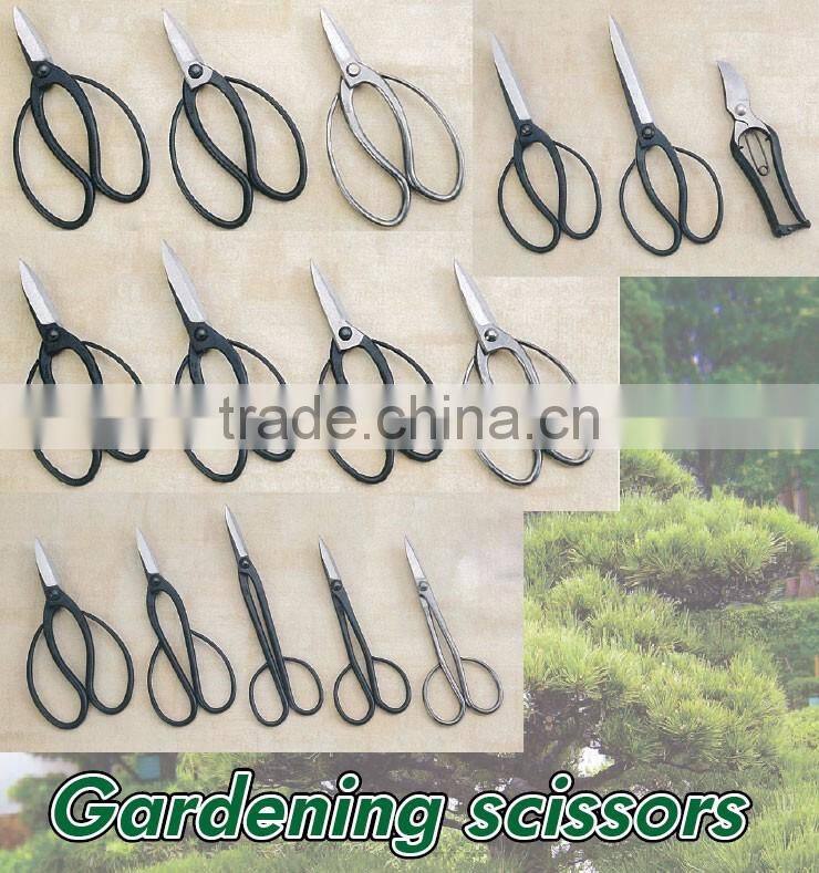 Traditional lightweight bonsai tools scissors with fluororesin to prevent rust